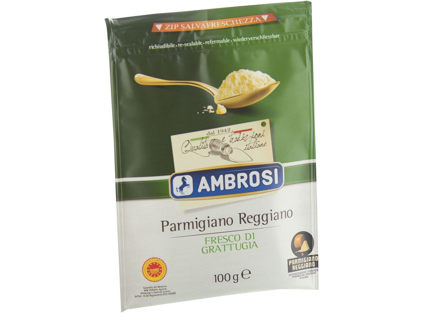 Ambrosi Grated Parmigiano Cheese  - 100 G