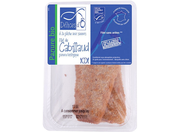 Delice Do Org Breaded Msc Cod Fillet  - 100 G