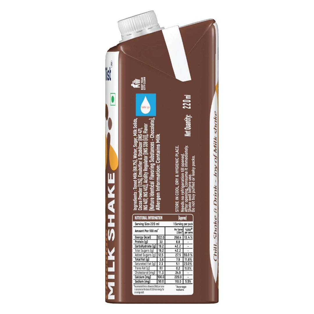 Milky Mist Milk Shake Chocolate - 4 x 220 ml