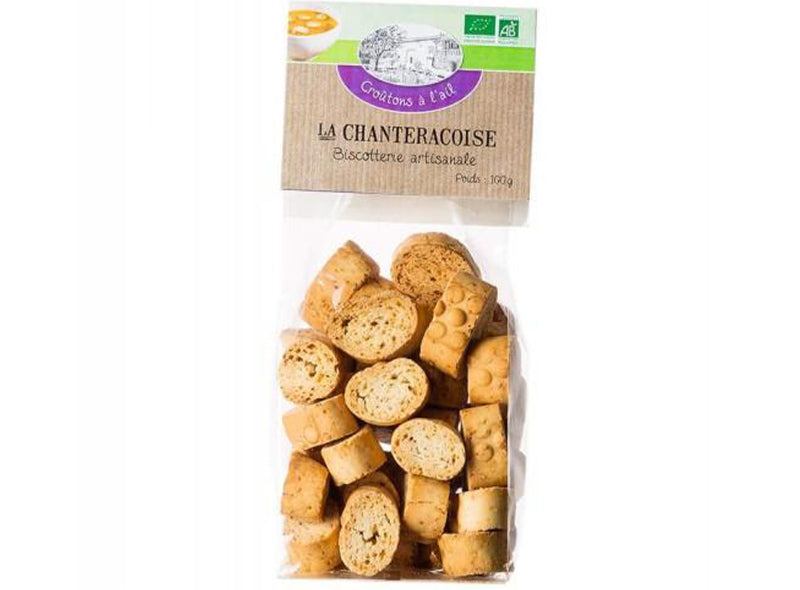 La Chanteracoise Org Garlic Croutons  - 100 G