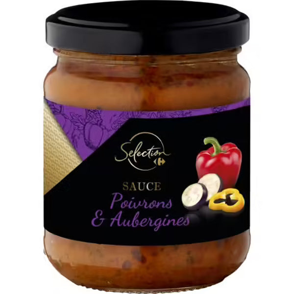Carrefour Peppered Eggplant Sauce  - 190 G