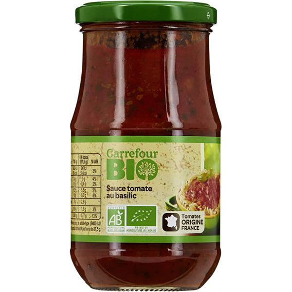 Carrefour Organic Tomato Basil Sauce  - 350 G
