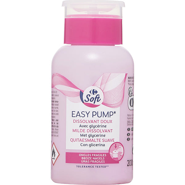 Carrefour Easy Pump Nail Polish Remover  - 200 ml