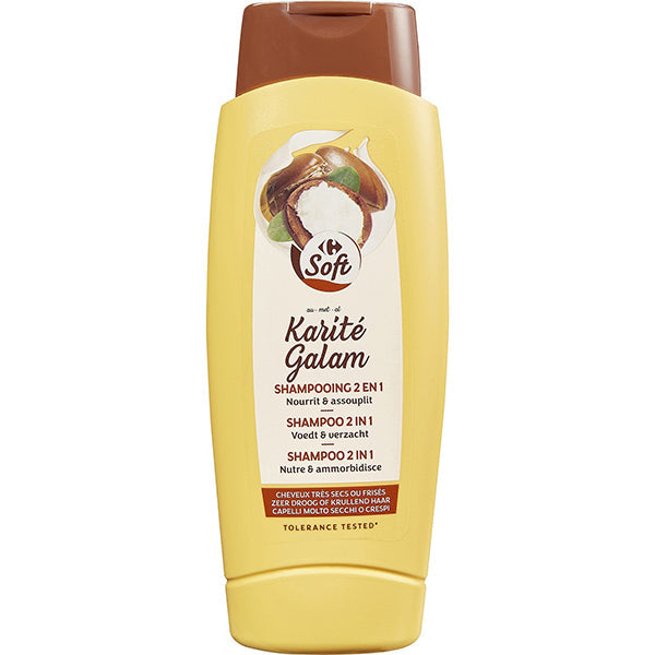 Carrefour 2In1 Shea Butter Shampoo  - 500 ML
