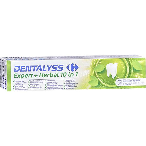Dentalyss Expert Herbal 10-In-1 Toothpaste  - 75Ml