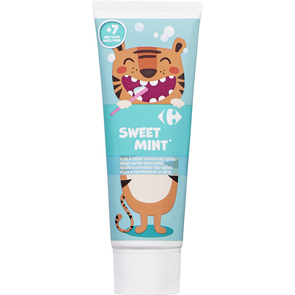 Carrefour Sweet Mint Toothpaste 7+  - 75Ml