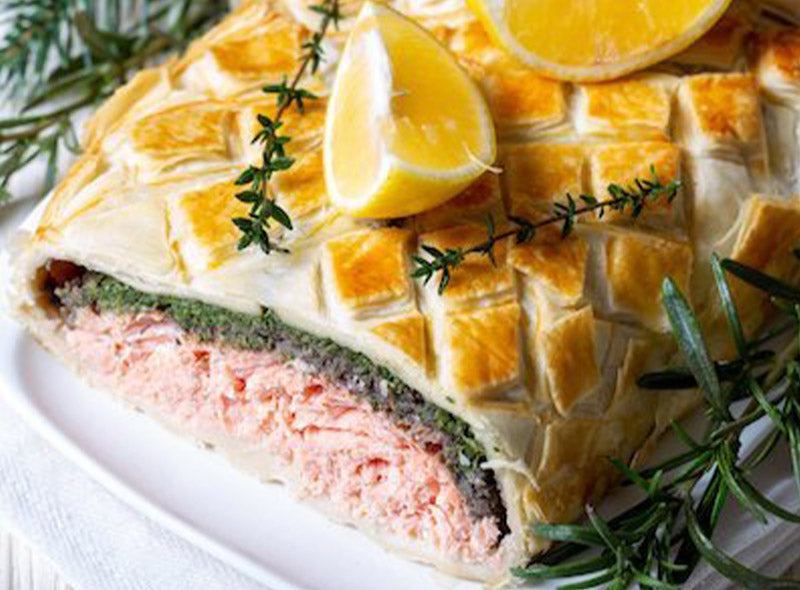 Ooh La La Salmon Coulibiac With Creamy Spinach  - .4Kg