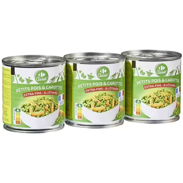 Carrefour Extra Fine Peas Carrots  - 200 G