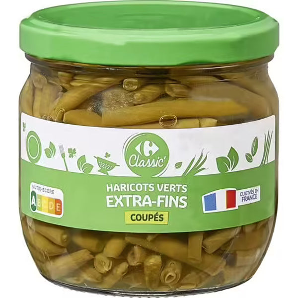 Carrefour Extra Fine Green Beans Cuts  - 330 G