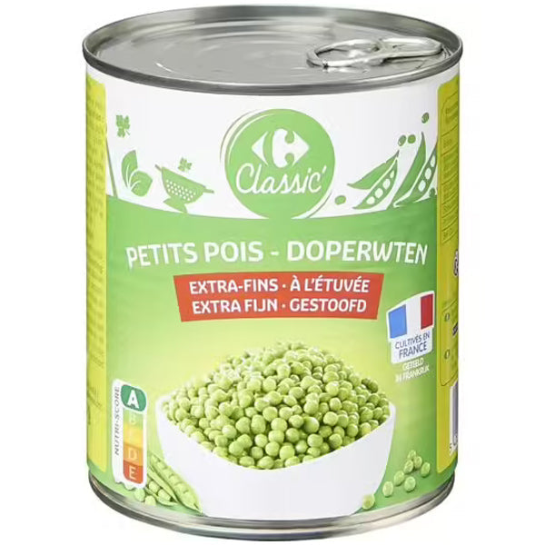 Carrefour Extra Fine Green Peas  - 800 G