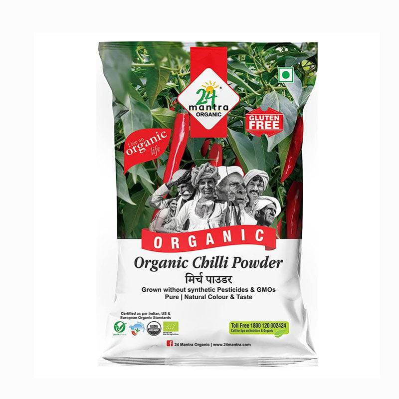 24 Mantra Red Chilly Powder(Certified ORGANIC) - 100 g