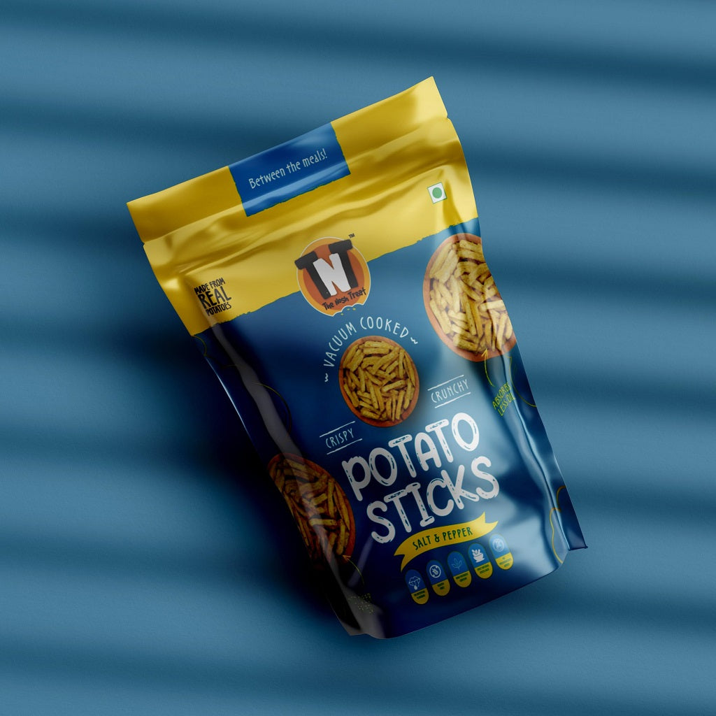 The Nosh Treat Vacuum Cooked Potato Chips Salt & Pepper Flavor - 60 g