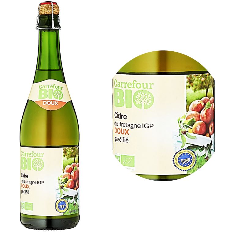 Carrefour Org Brittany Sweet Cider  - 75Cl