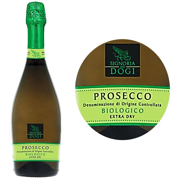 Signoria Dei Dogi Organic Prosecco Extra Dry White Wine  - 75Cl