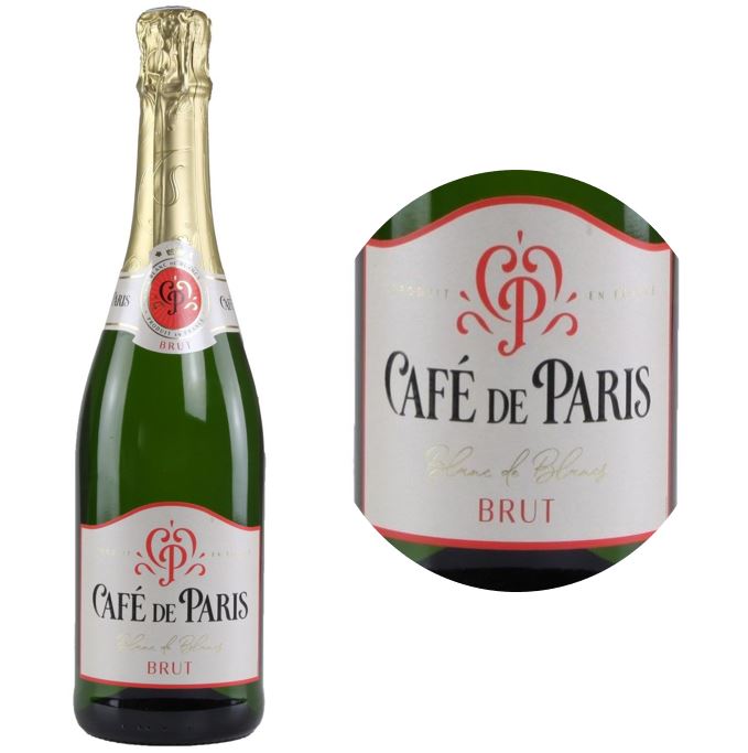 Cafe De Paris  Sparkling Brut White Wine  - 75Cl