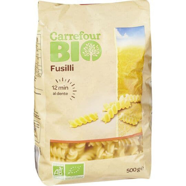 Carrefour Organic Torsades Fusilli Pasta  - 500 G