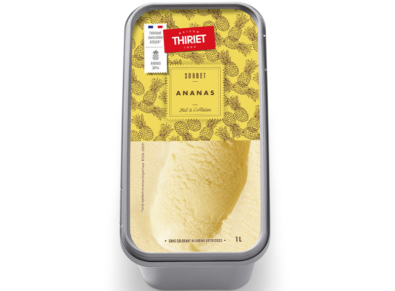 Thiriet Ice Cream Tub Pineapple Sorbet  - t 1L