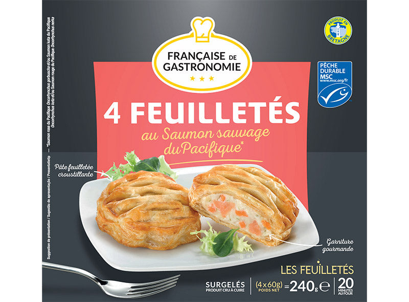 Fr. De Gastronomie Pacific Wild Salmon Puff Pastries  -  60 G