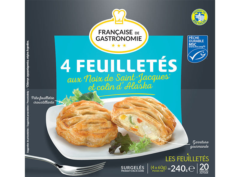 Fr. De Gastronomie Scallops And Cod Puff Pastries  -  60 G
