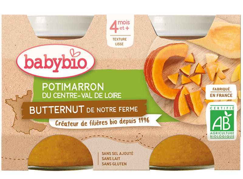 Babybio Organic Pumpkin Butternut Baby Food  - 130 G