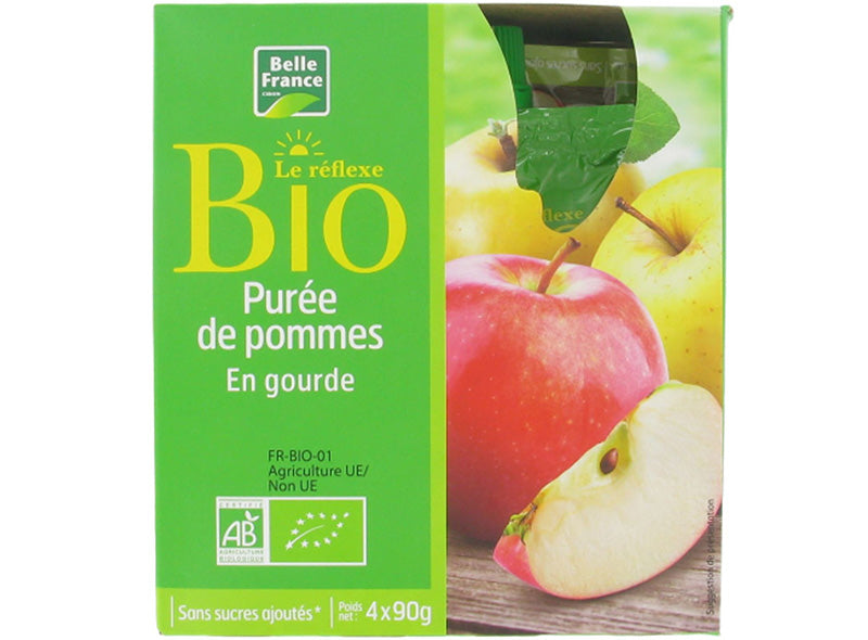 Belle France Org Apple Puree Compote  -  90 G