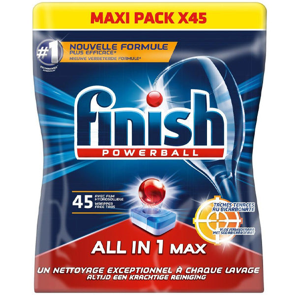Finish All-In-1 Bicarbonate Dishwasher Tablets  - 45Pc