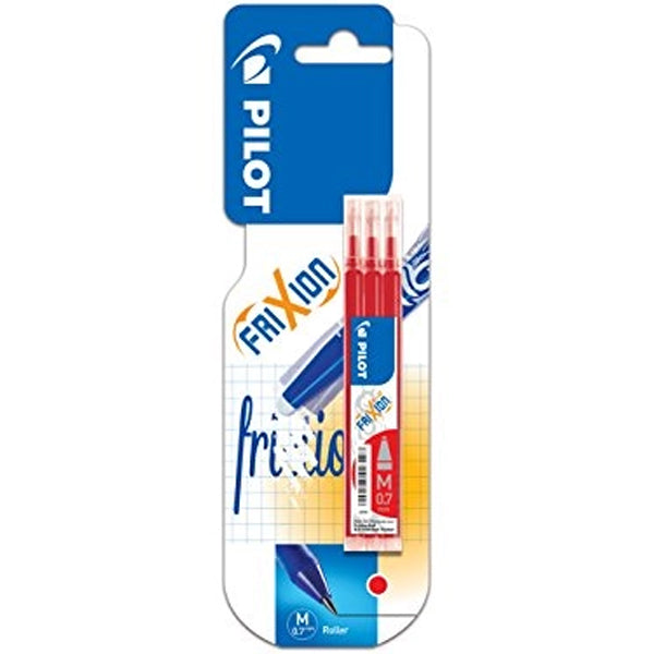 Pilot 3 Refills Frixion Red 0.7Mm  -  3Pc