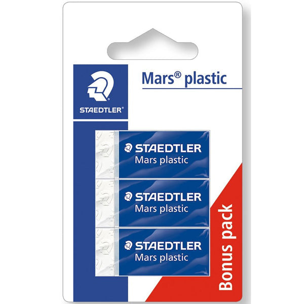 Staedtler 3 White Mini Erasers Mars Plastic  -  3Pc