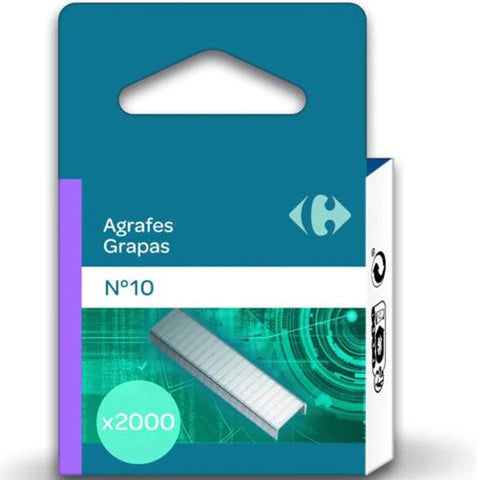Carrefour Box Of 2000 Staples Refill N10  - 2000 Pc