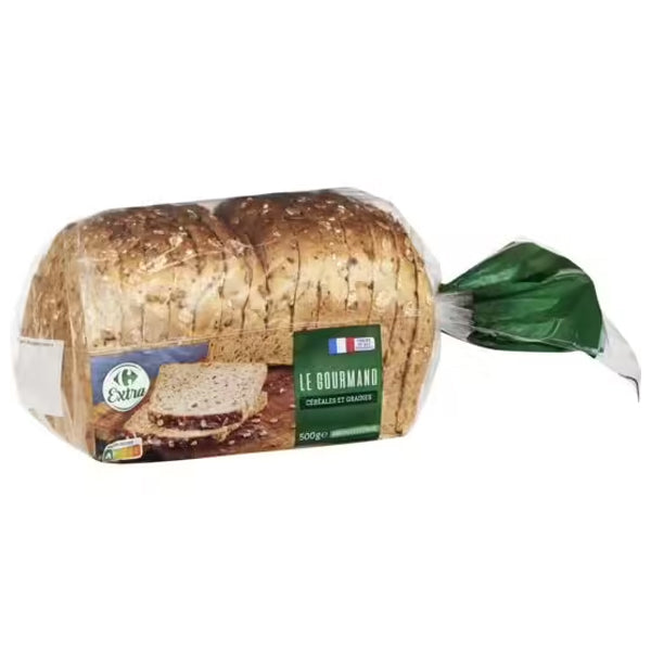 Carrefour Sliced Cereal Seed Bread  - 500 G