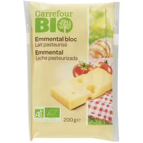 Carrefour Org Emmental Block  - 200 G