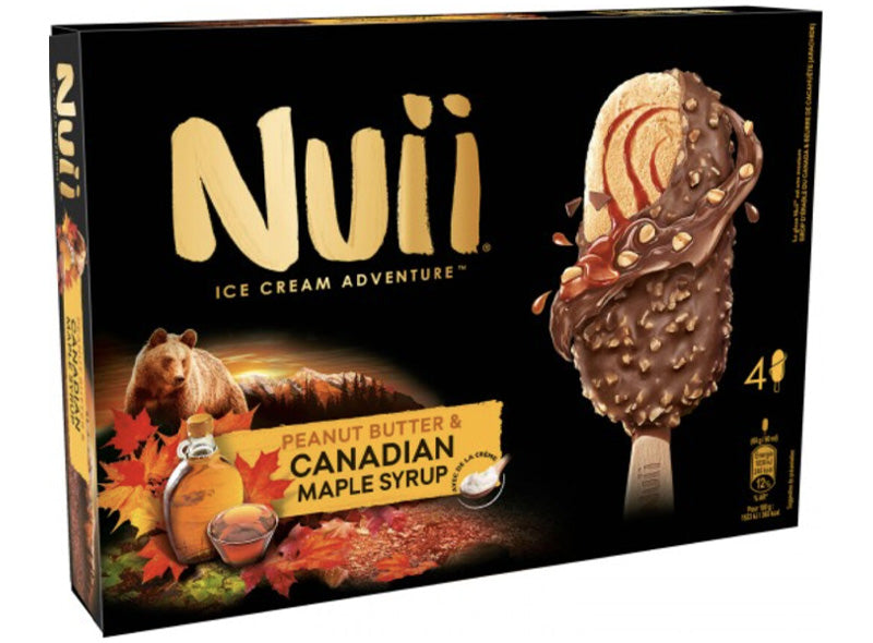 Nuii Peanut Maple Syrup Ice Sticks  - 90Ml