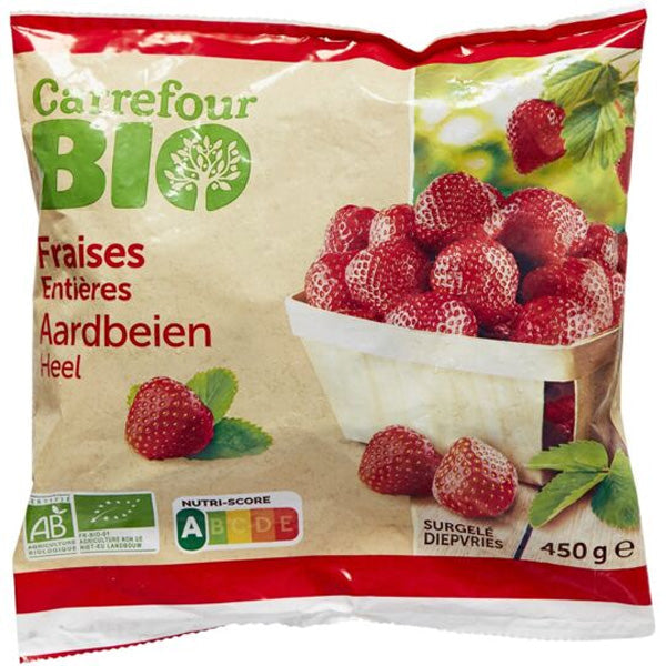 Carrefour Org Whole Strawberries  - 450 G