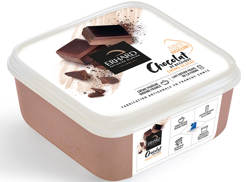 Erhard Belgian Chocolate Ice Cream  - 450 G