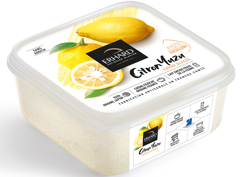 Erhard Lemon Yuzu Ice Cream  - 450 G