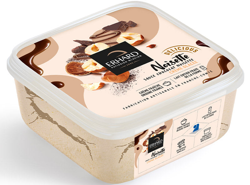 Erhard Hazelnut Ice Cream Chocolate Sauce  - 450 G