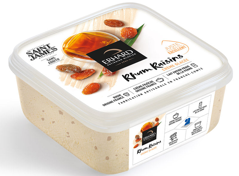 Erhard Rum And Grape Ice Cream  - 450 G