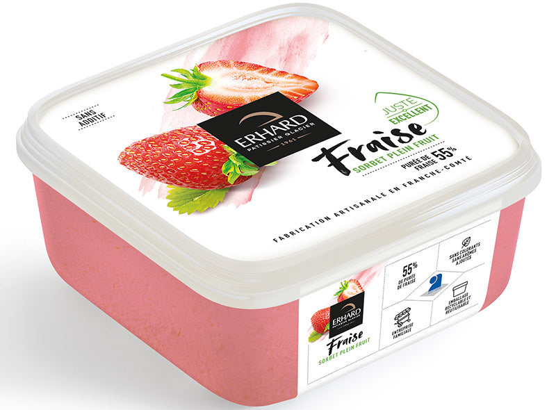 Erhard Strawberry Sorbet  - 488 G