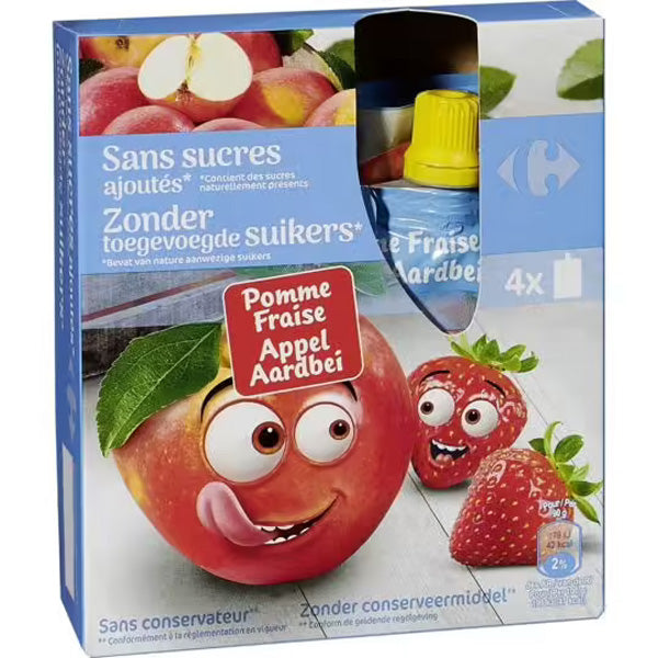 Carrefour App Strawber Withtadded Sugar Pouch  -  90 G