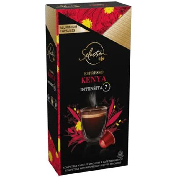 Carrefour Kenya Espresso Coffee Capsules  - 10Pc