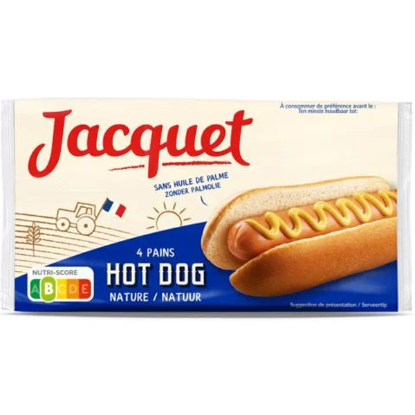 Jacquet Hot Dog Buns Bread  - 240 G