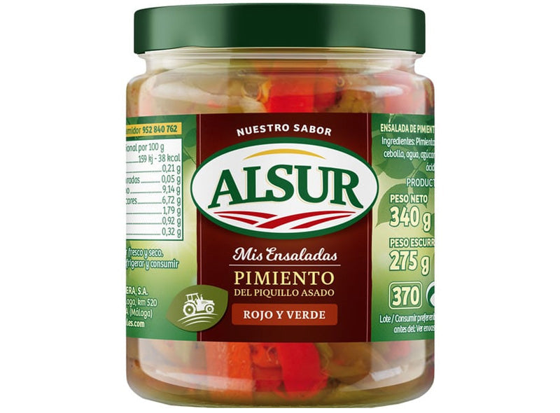Alsur Red And Green Roasted Pepper Salad  - 340 G