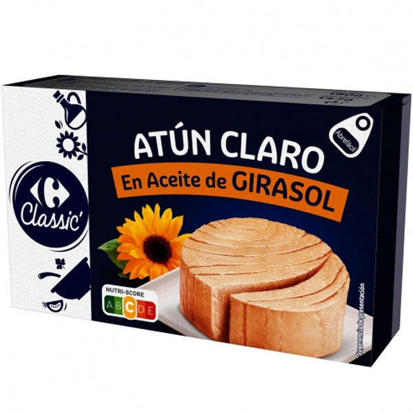 Carrefour Espana Yellowfin Light Tuna In Sunflower Oil  - 190 G
