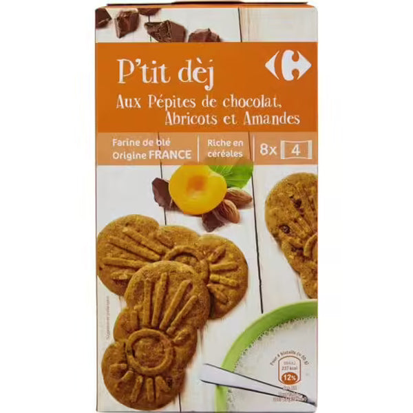 Carrefour Apricot Almond Chocolate Biscuits  - 400 G