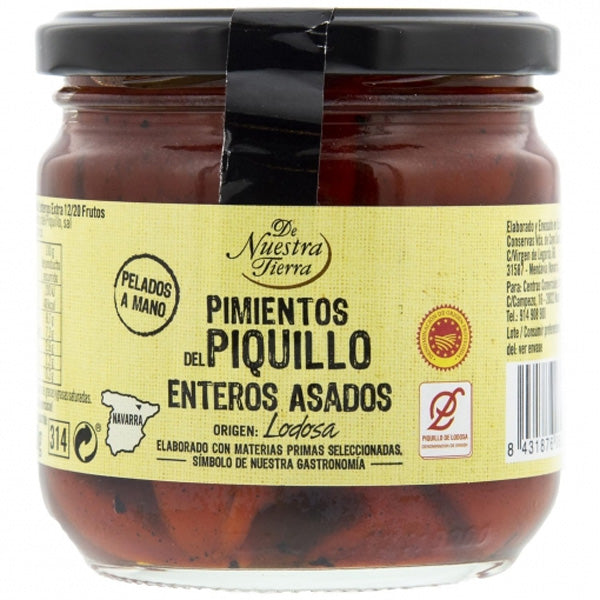 De Nuestra Tierra Roasted Piquillo Peppers  - 290 G