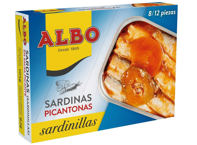 Albo Small Sardines In Spicy Sauce  - 125 G