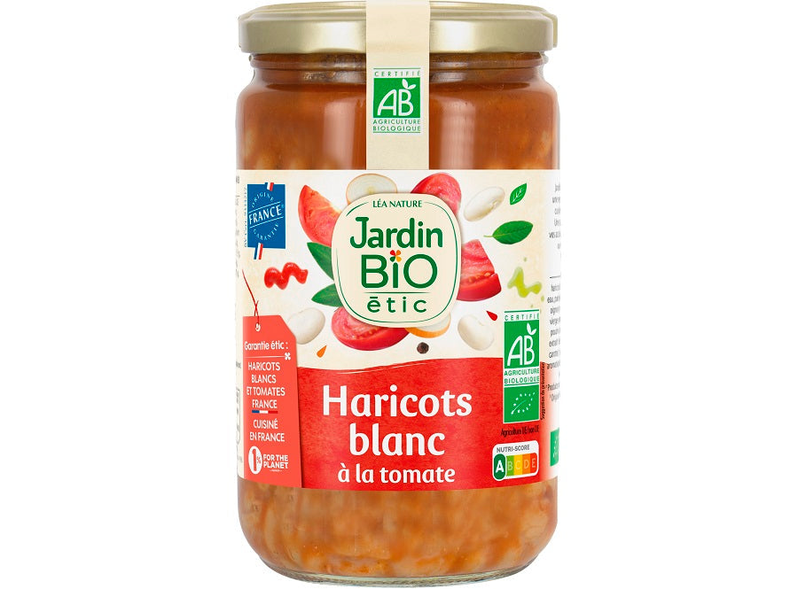Jardin Bio White Beans With Tomatoes  - 680 G