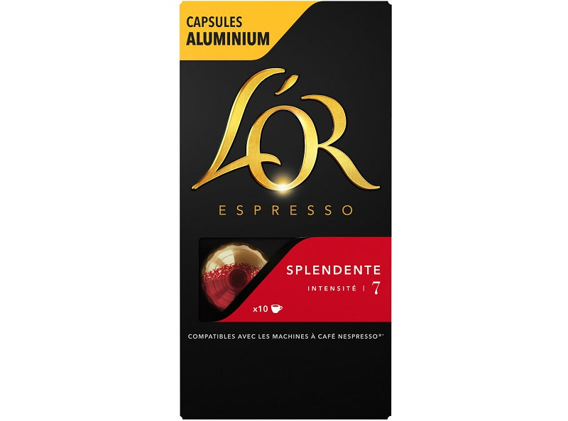 L Or Splendente Espresso Coffee Capsules  - 10Pc