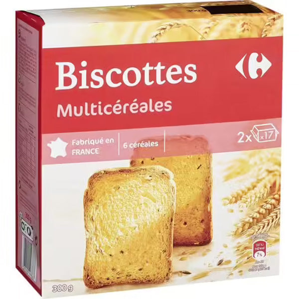 Carrefour Multicereal Biscottes  - 300 G
