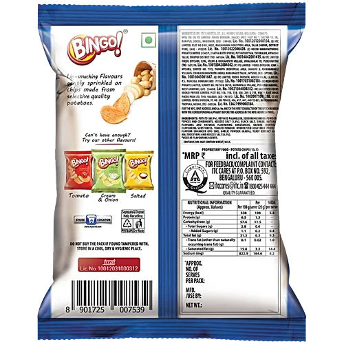Bingo Masala Potato Chips - 110 g